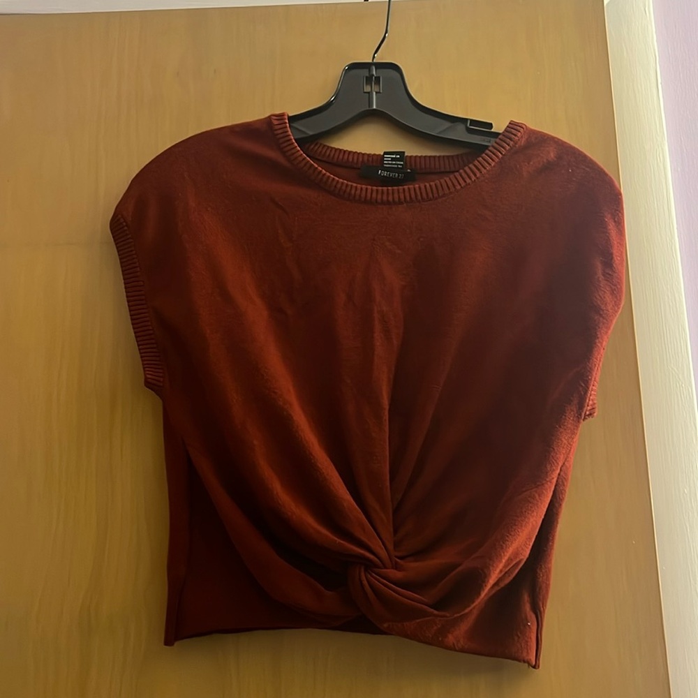 Maroon Top- Size Small